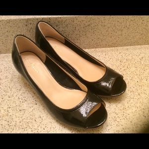 Cole Haan peep-toe wedge shoes. Never worn!